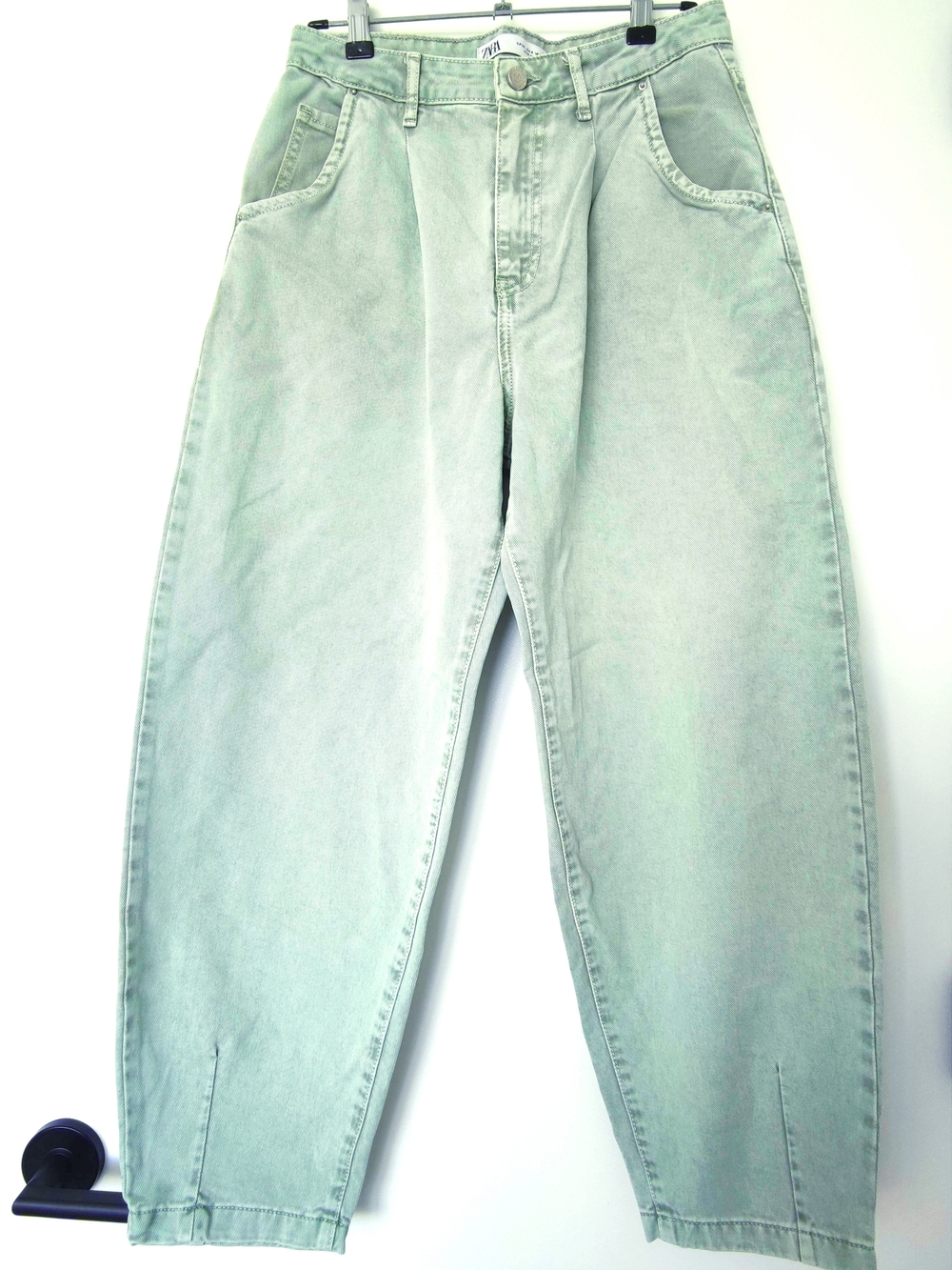 ZARA Denim Mint Green Baggy Size USA 4 / EUR 36